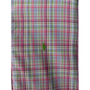 Ralph Lauren Shirt Mens‎ XL Pink Blue Tall Classic Fit Plaid Button Down Preppy